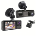 Відеореєстратор з трьома камерами, 1080P + Подарунок Карта пам“яті 64GB / Реєстратор у машину / Автореєстратор